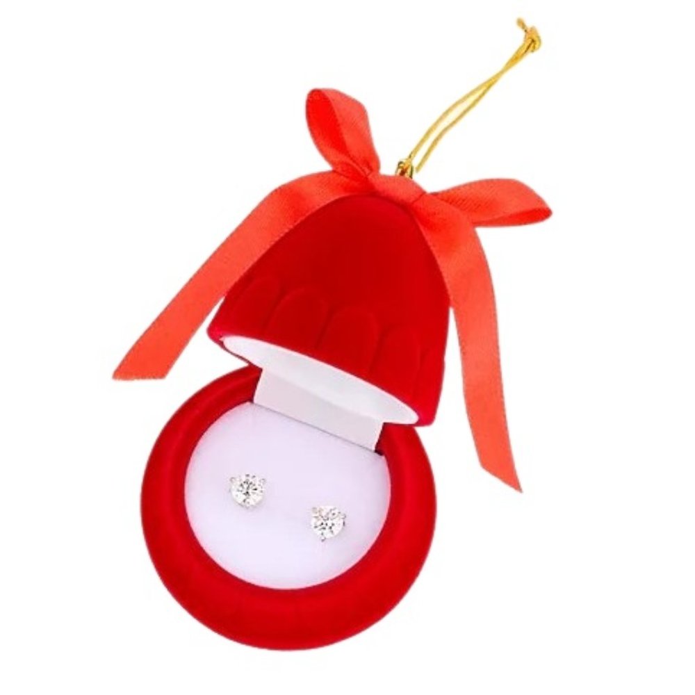 Holiday Bell with Swarovski Elements  Earrings